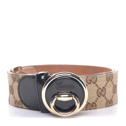 Gucci Monogram Belt 85 34 Black 1 of 8