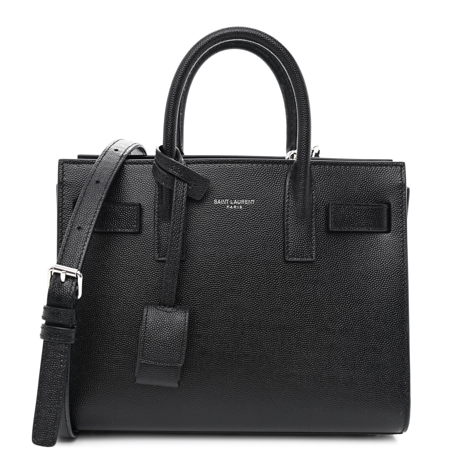 Saint Laurent Grain De Poudre Nano Sac De Jour Black 1 of 11