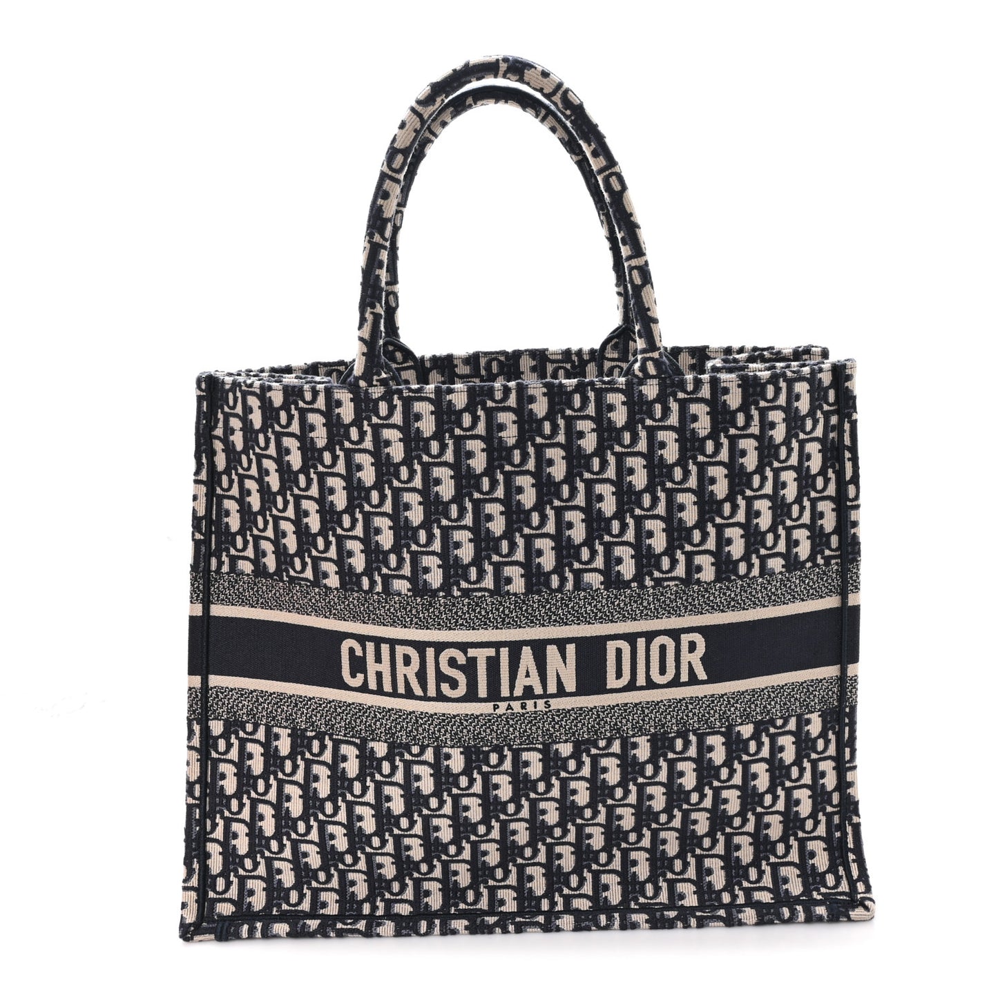 Oblique Large Book Tote Blue Multicolor