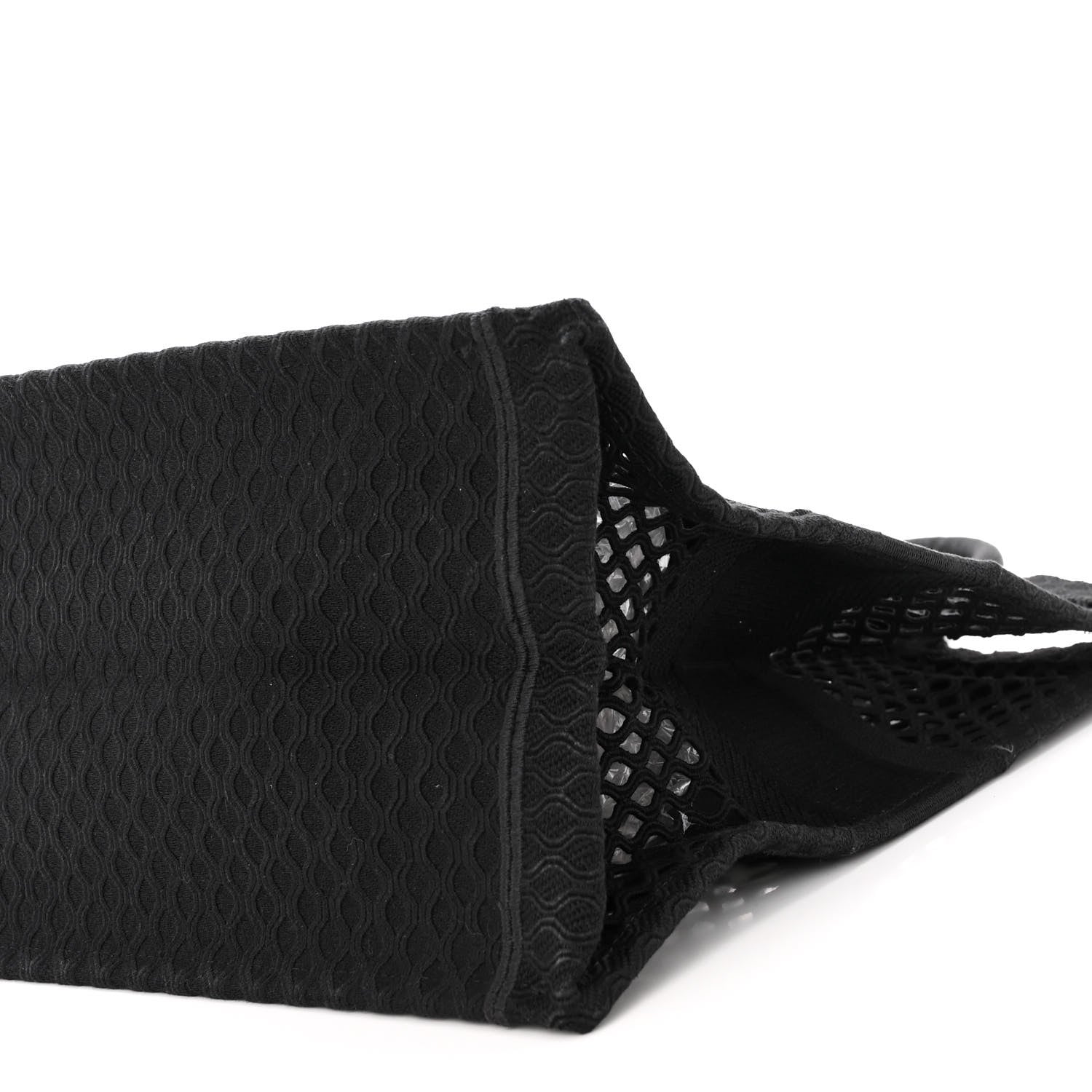 Christian Dior Mesh Embroidered Large Book Tote Black 9 of 10