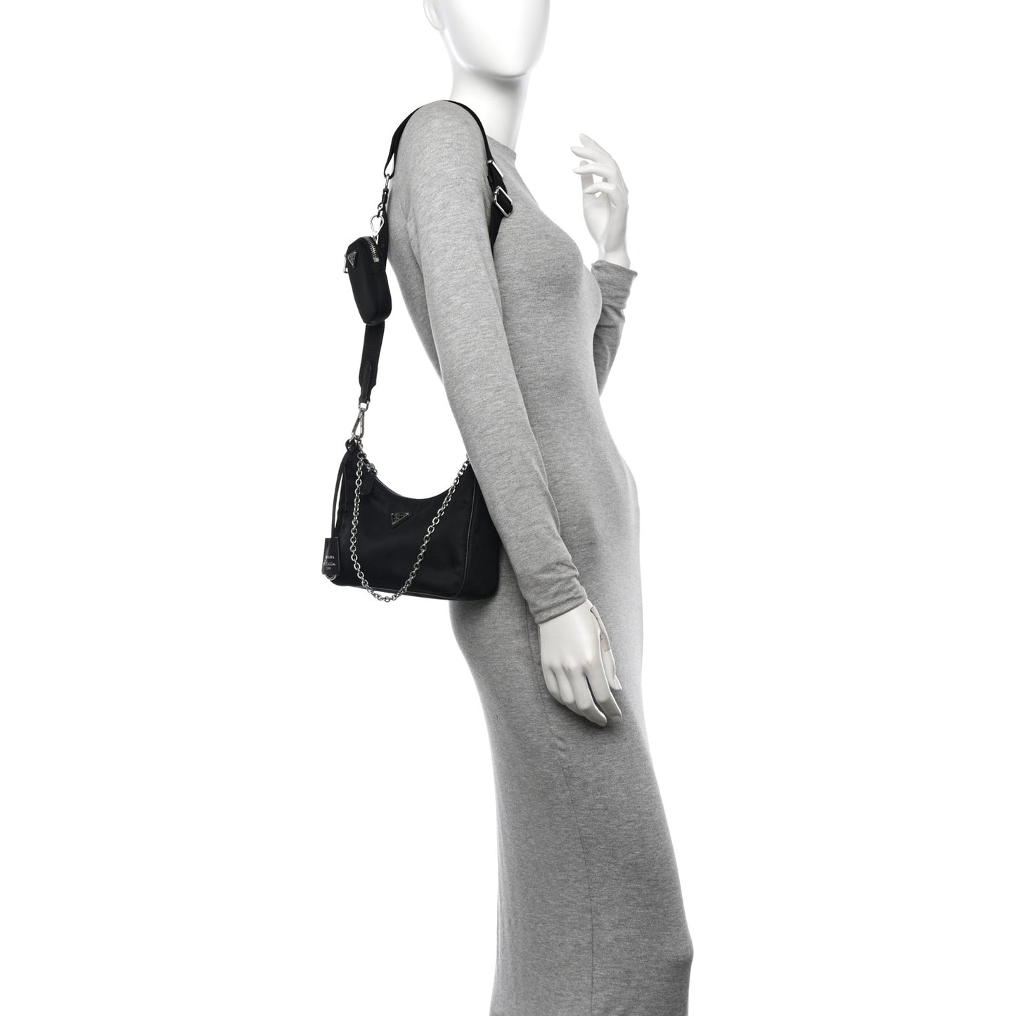 Nylon Re-Edition 2005 Shoulder Bag Black
