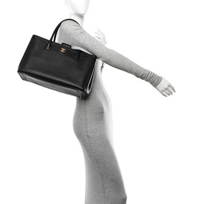 Chanel Calfskin Cerf Executive Shopper Tote Black 3 of 21