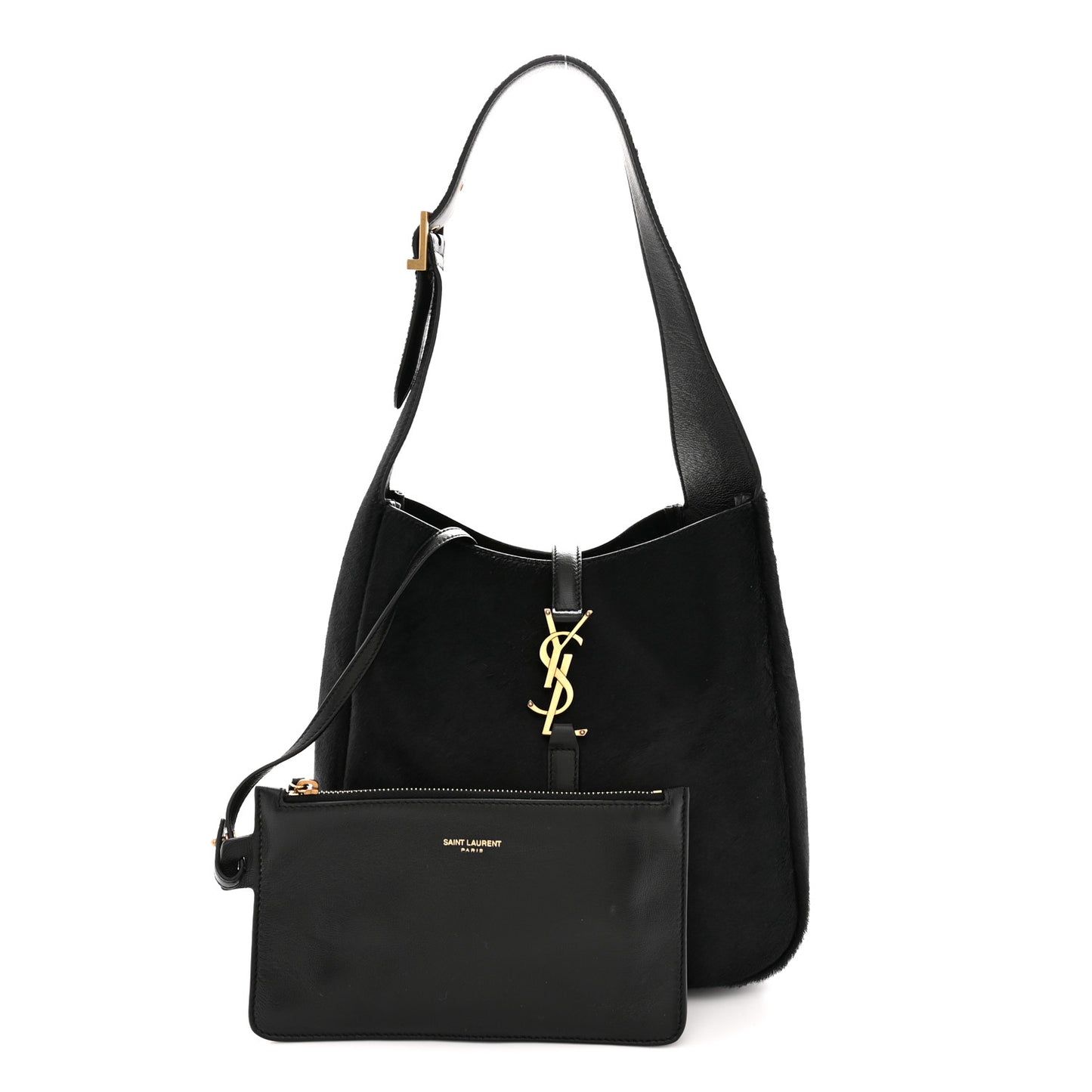Calf Hair Small Le 5 A 7 Soft Hobo Black