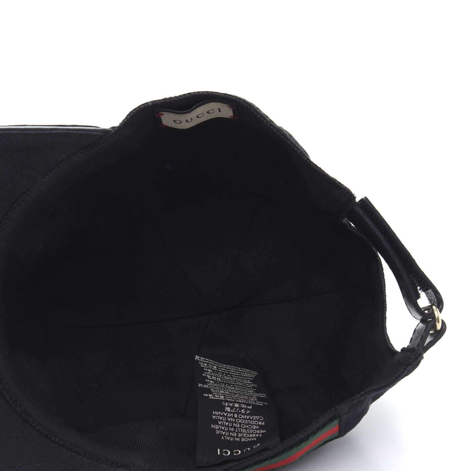 Gucci Monogram Web Baseball Hat XL Black 8 of 11