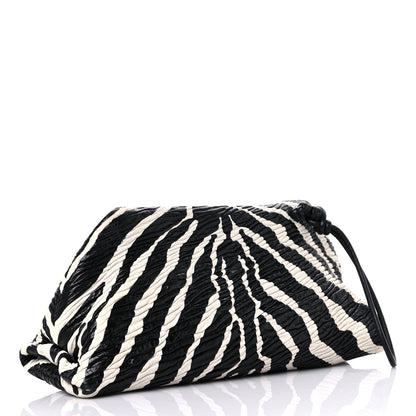 Bottega Veneta Nappa BV Trine Clutch Zebra 3 of 12