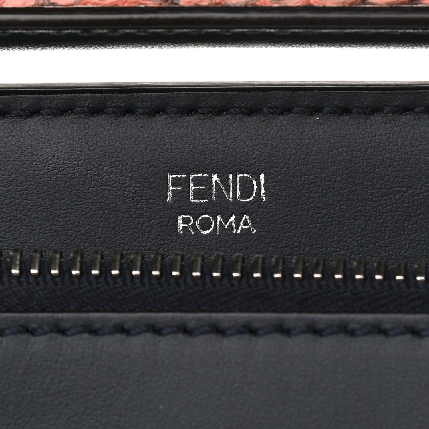 Fendi Vitello Baltico Dolce Elaphe DotCom Satchel Lavagna Ortensia Multicolor 8 of 12
