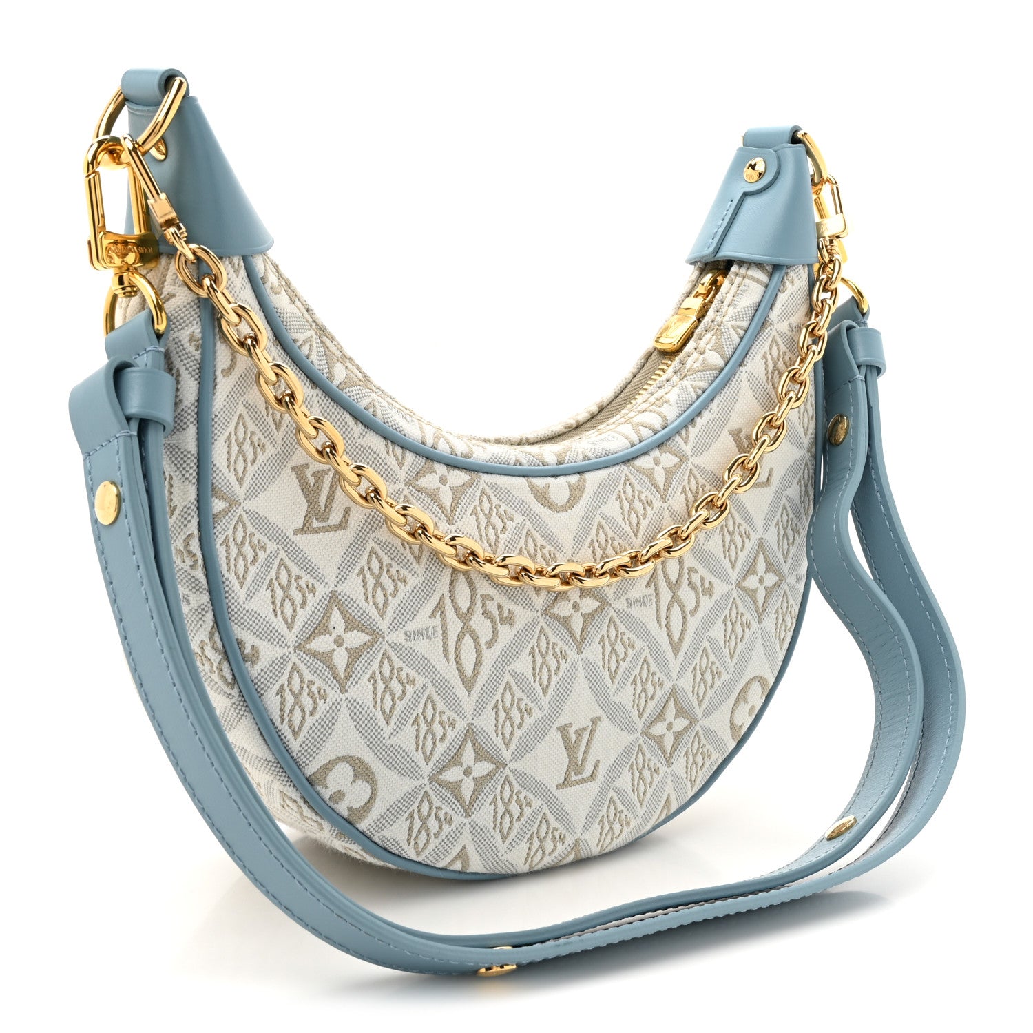 Louis Vuitton Jacquard Since 1854 Loop White Blue 3 of 9