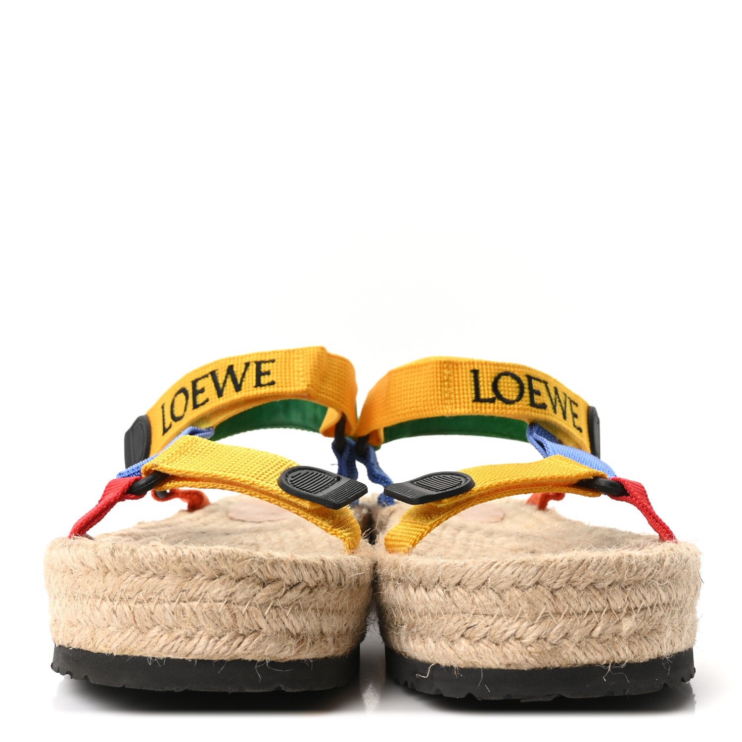 Loewe Raffia Paula's Ibiza Strappy Espadrille Sandals 40 Multicolor 3 of 9