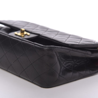 Chanel Lambskin Quilted Medium Double Flap Black 8 of 12