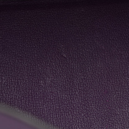 Hermes Taurillon Clemence Birkin 35 Ultraviolet 12 of 17