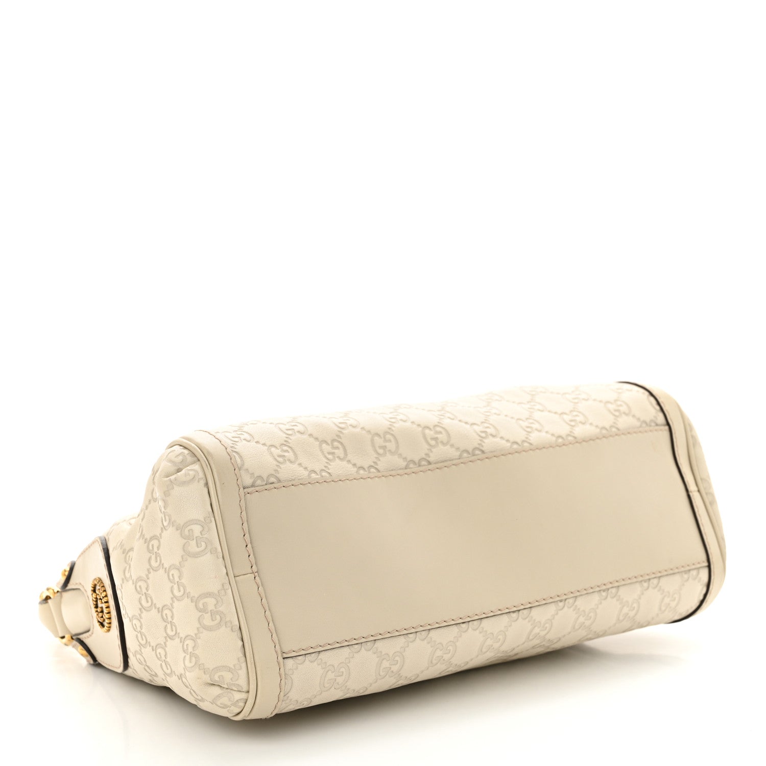 Gucci Guccissima Small Scarlett Studded Interlocking G Hobo Off White 4 of 14