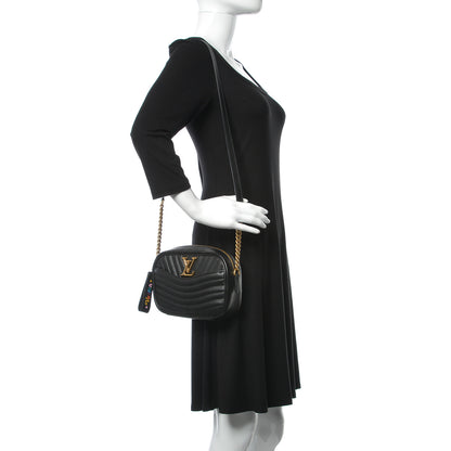 Louis Vuitton Calfskin New Wave Camera Bag Black 2 of 10
