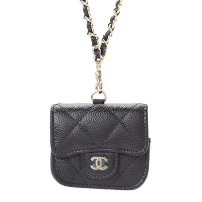 Chanel Caviar Quilted Airpods Pro Case Black 4 of 10