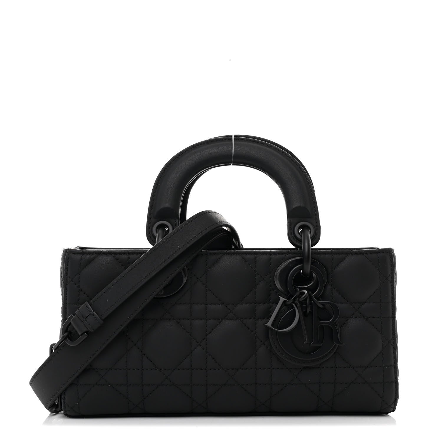 Christian Dior Ultra Matte Calfskin Cannage Medium Lady D-Joy Black 1 of 10