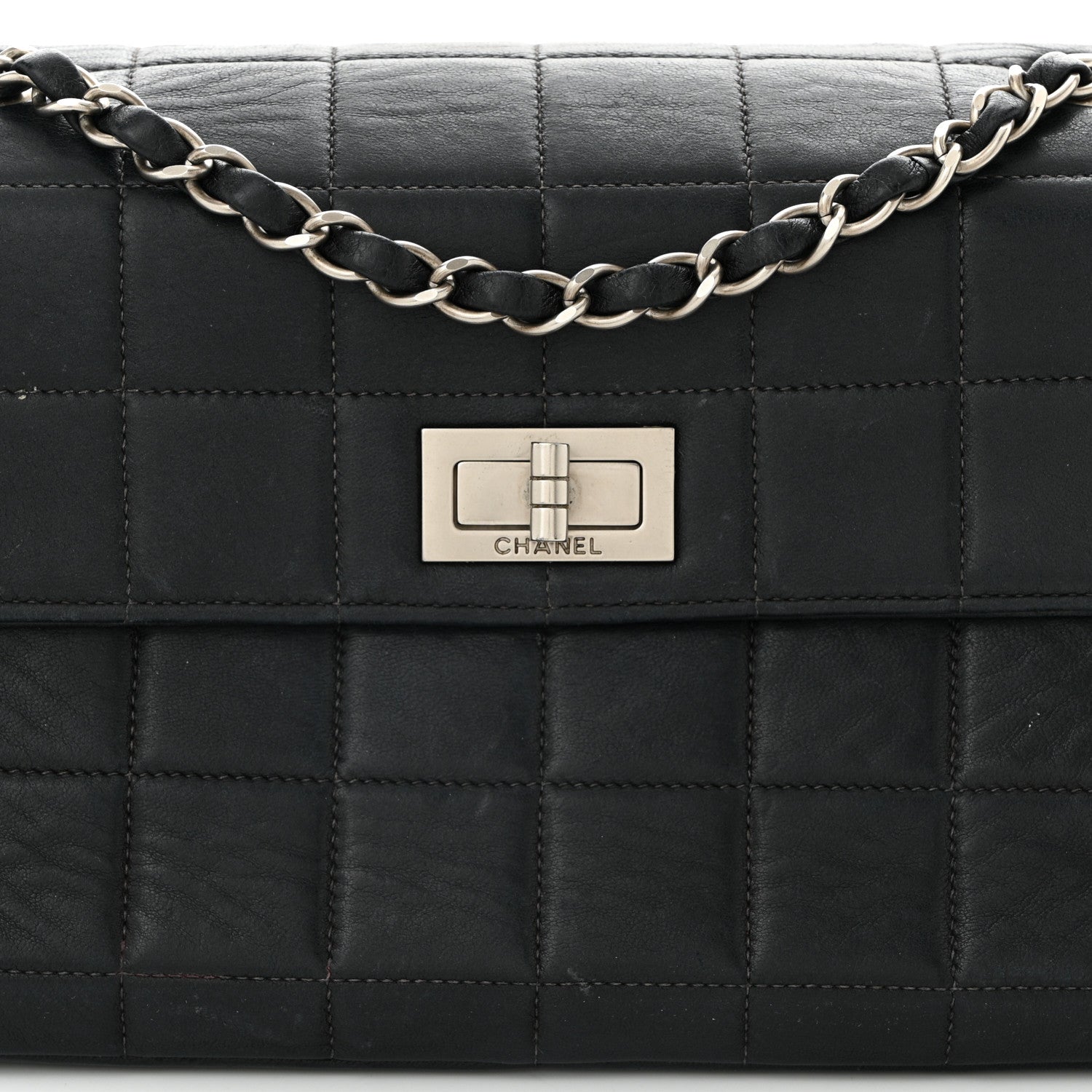 Chanel Lambskin Square Stitched Reissue Multi Pocket Flap Black 7 of 11