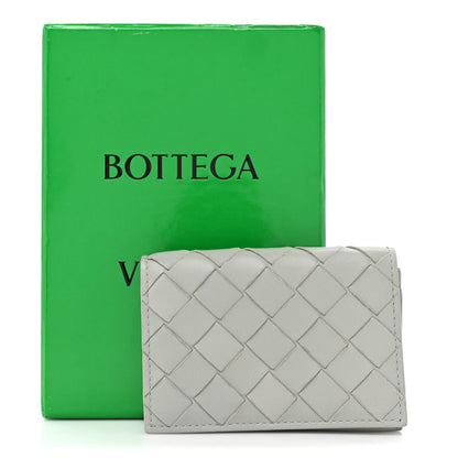 Bottega Veneta Nappa Intrecciato Card Case Agate Grey 9 of 9