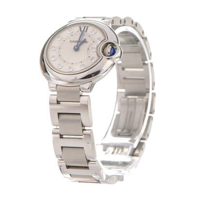 Cartier Stainless Steel Diamond 28mm Ballon Bleu De Quartz Watch 5 of 7