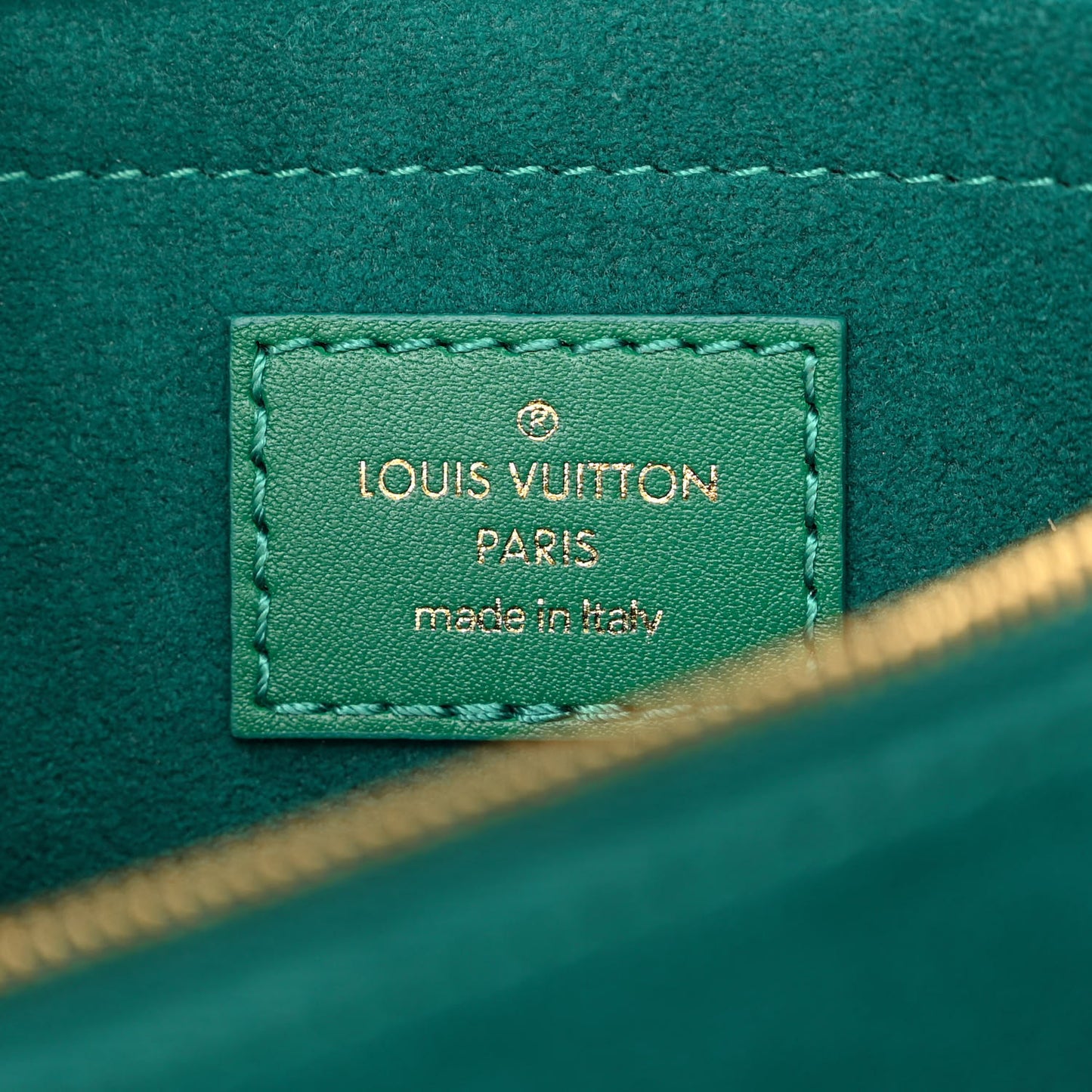 Calfskin New Wave Chain Bag MM NM Emerald