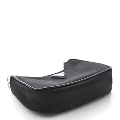Prada Tessuto Nylon Mini Re-Edition 2000 Shoulder Bag Black 4 of 6