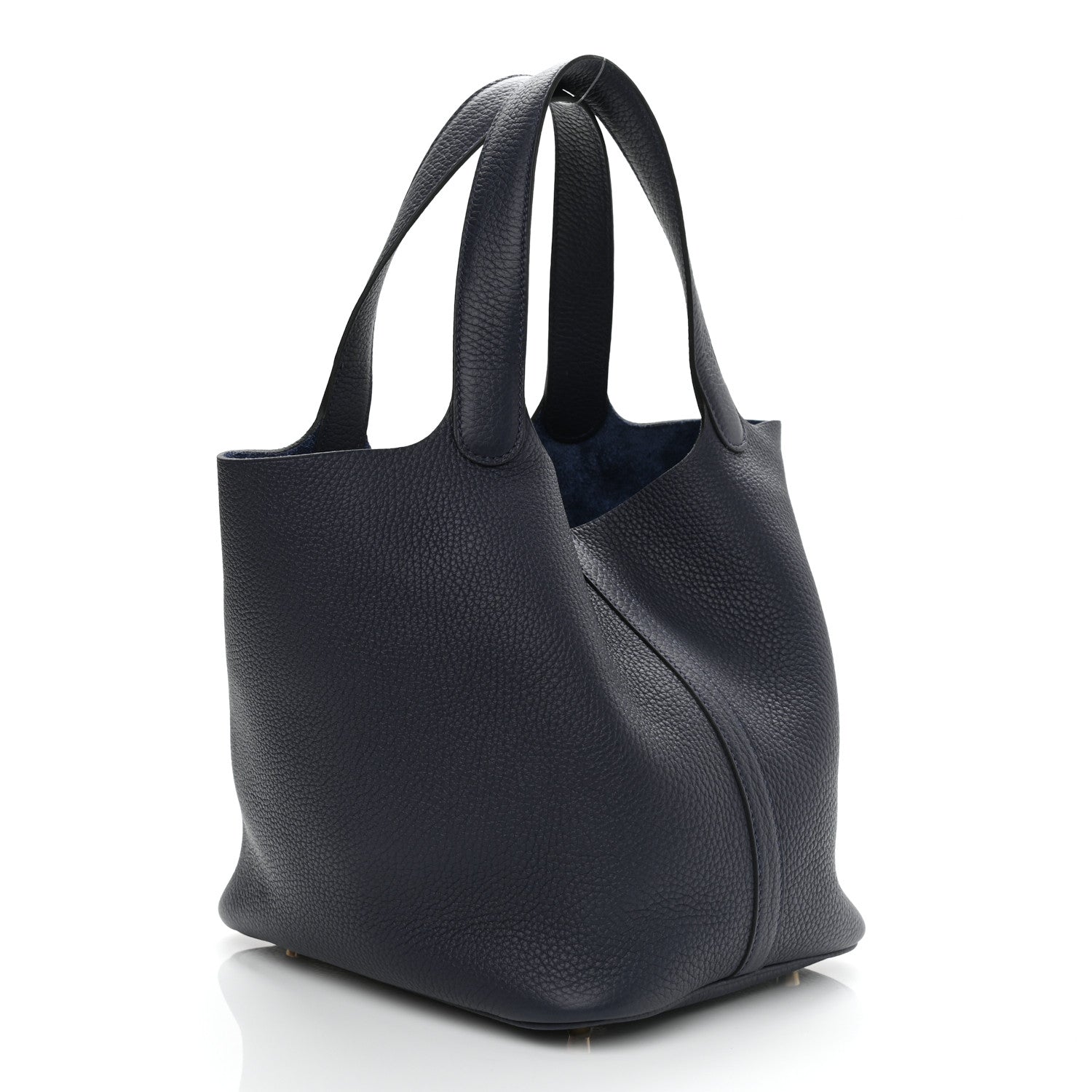 Hermes Taurillon Clemence Picotin Lock 22 MM Bleu Nuit 3 of 11