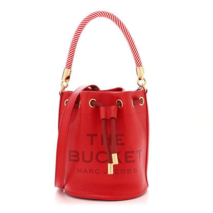 Marc Jacobs Grained Calfskin The Mini Bucket Bag True Red 1 of 12