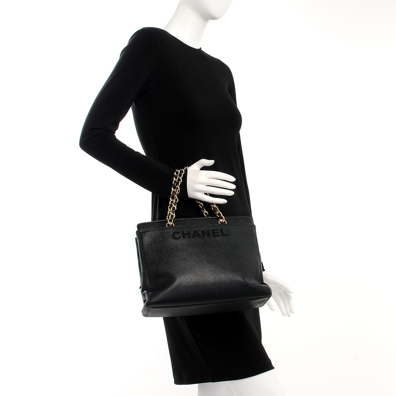 Chanel Caviar Shoulder Bag Black 2 of 12