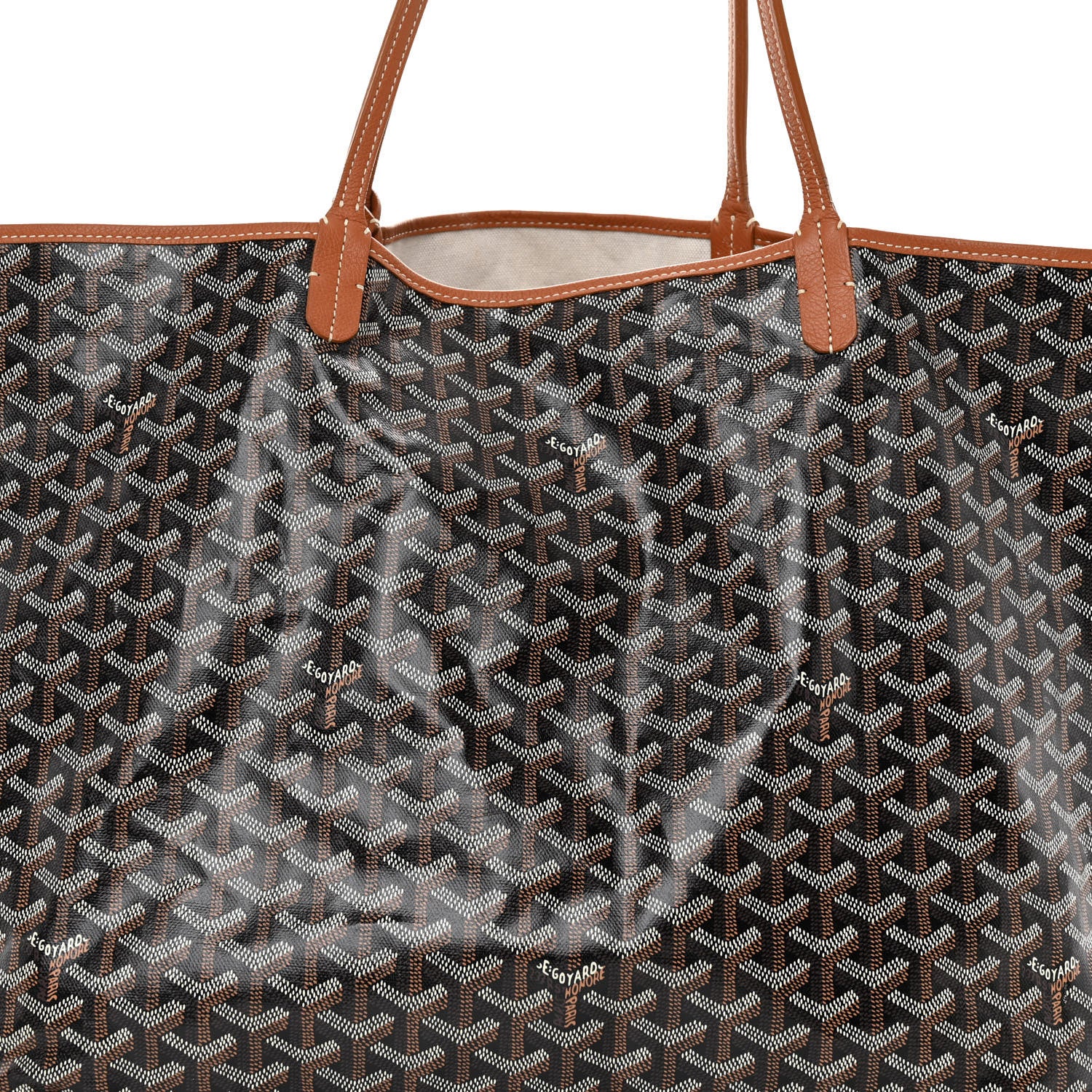 Goyard Goyardine Saint Louis GM Black Gold 8 of 11