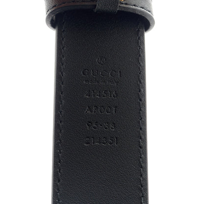 Gucci Calfskin Double G 30mm Belt 95 38 Black 3 of 5