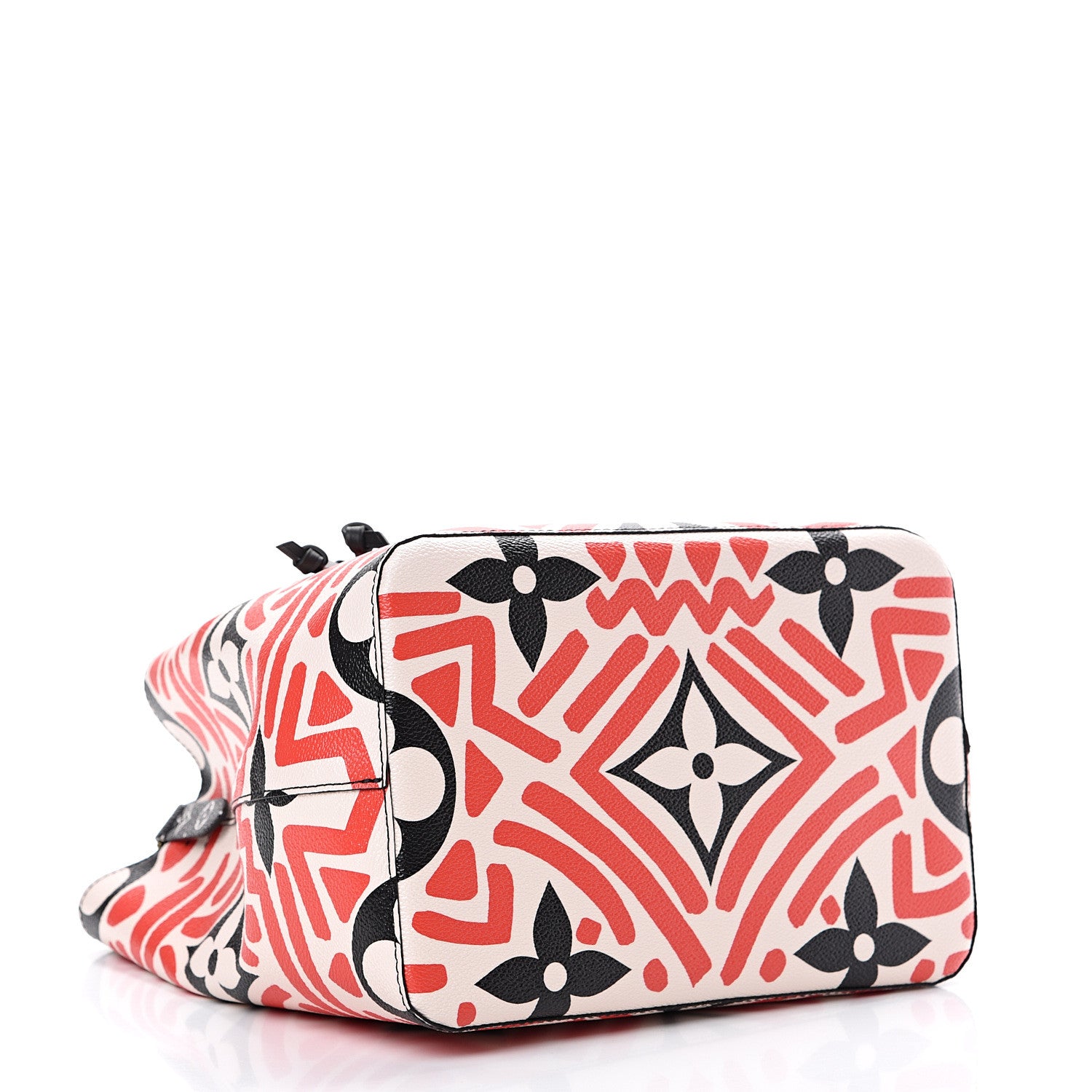 Louis Vuitton Monogram Giant Crafty NeoNoe MM Creme Rouge Black 3 of 9