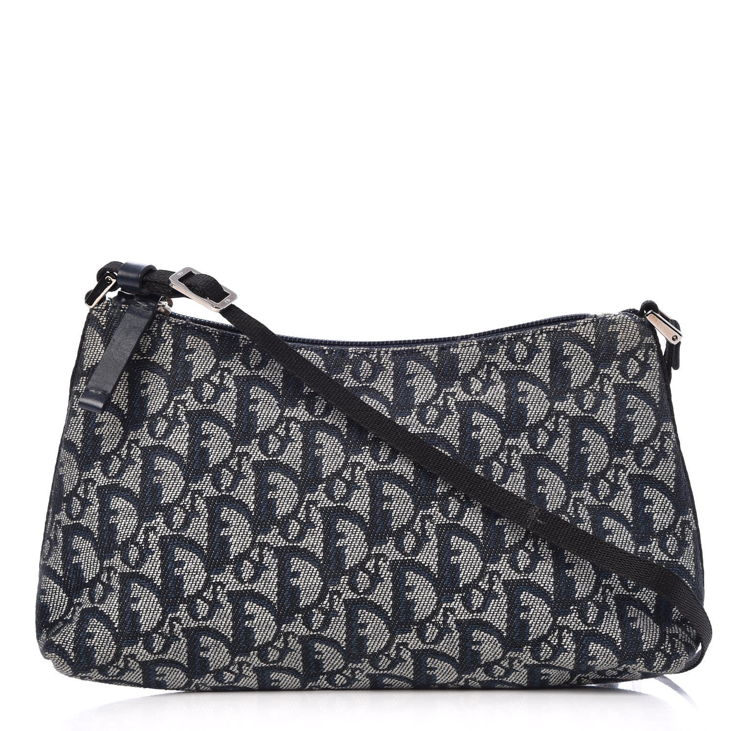 Christian Dior Monogram Shoulder Bag Pochette Blue 1 of 8