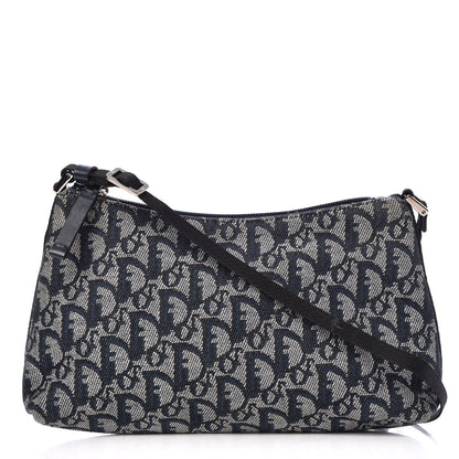 Christian Dior Monogram Shoulder Bag Pochette Blue 1 of 8
