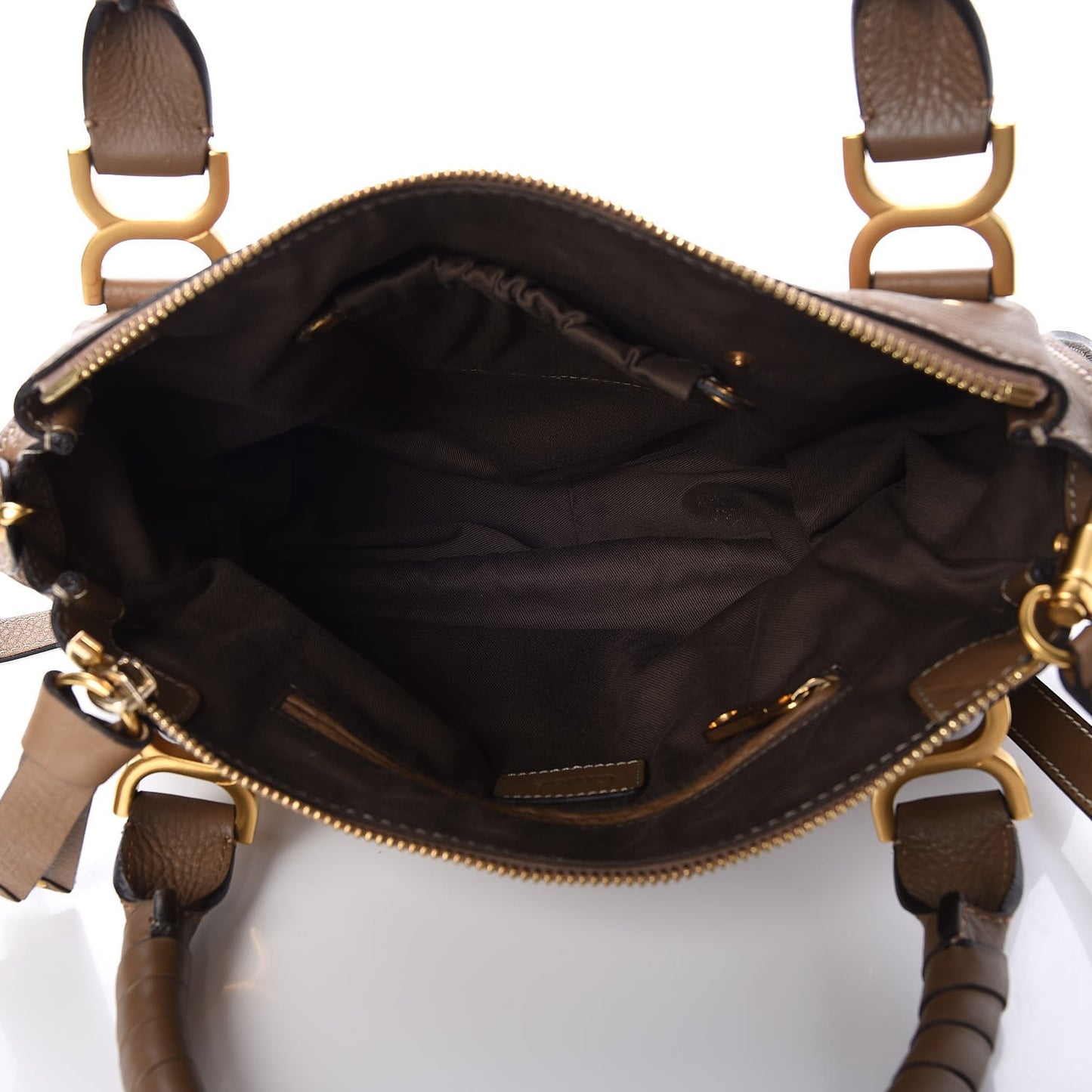 Calfskin Medium Marcie Satchel Nut