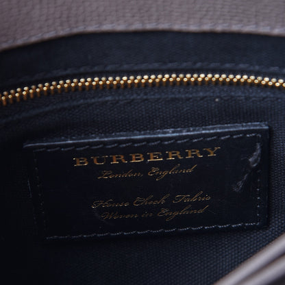 Burberry Derby Calfskin House Check Small Camberley Thistle Grey 6 of 14