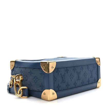 Louis Vuitton Denim Monogram Soft Trunk Navy 4 of 8