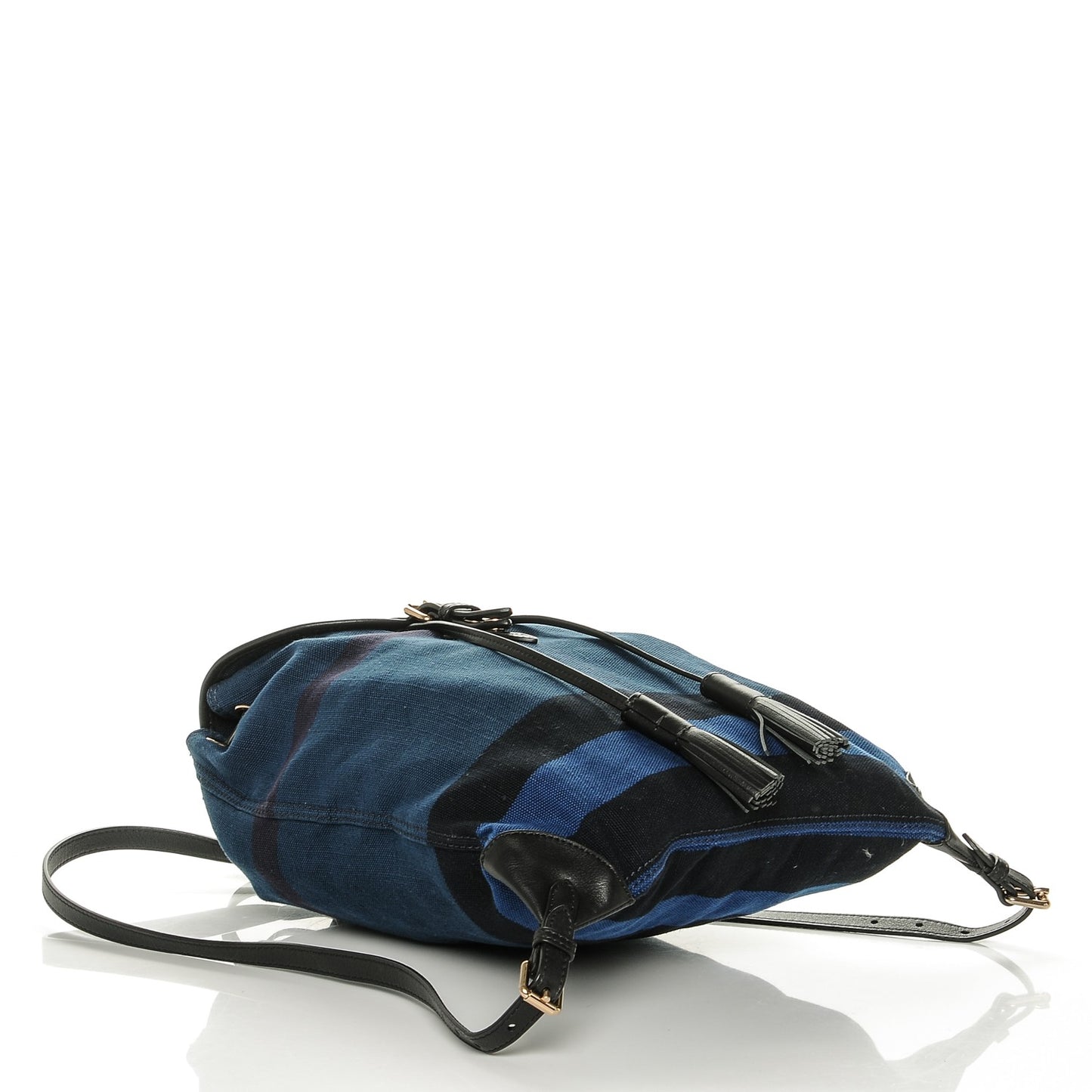 Overdyed Canvas Mega Check Medium Chiltern Backpack Ultramarine Blue