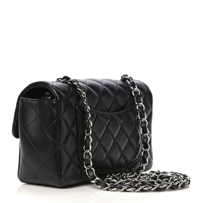 Chanel Lambskin Quilted Mini Rectangular Flap Black 3 of 12