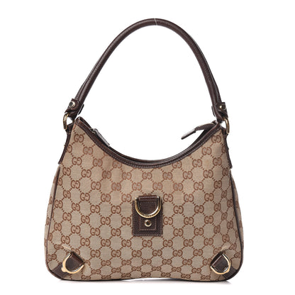 Gucci Monogram Medium Abbey D Ring Hobo Brown 1 of 12