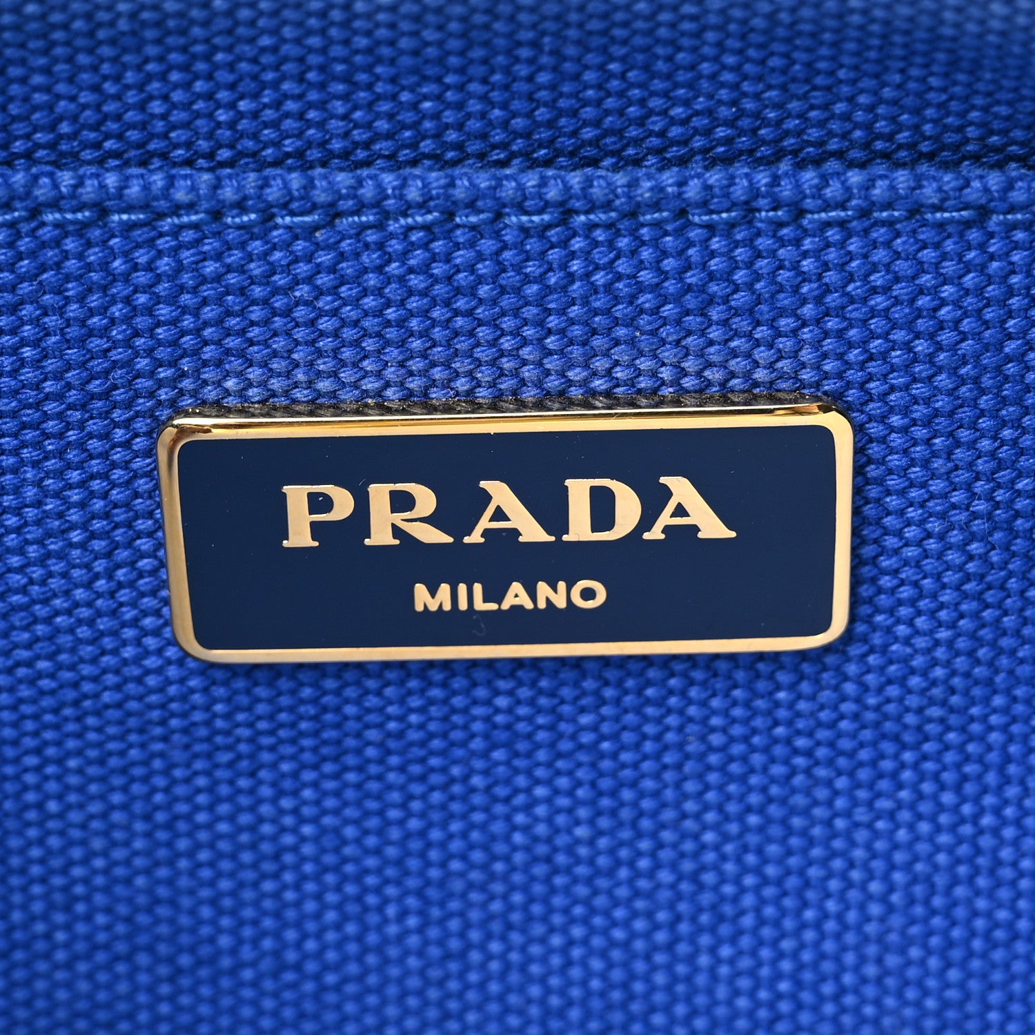 Prada Canapa Logo Tote Cobalto 5 of 10