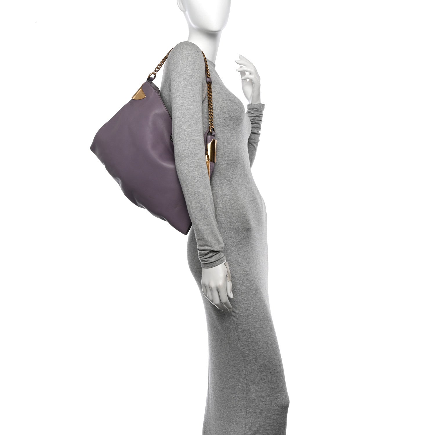 Gucci Lambskin Medium 1970 Shoulder Bag Light Purple 2 of 13