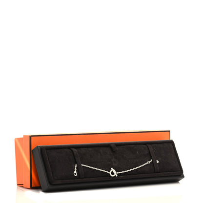 Hermes 18K White Gold Diamond Finesse Bracelet SH 6 of 6