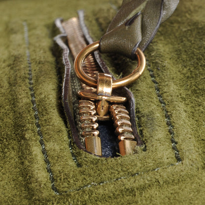 Celine Suede Medium Phantom Luggage Olive 9 of 10