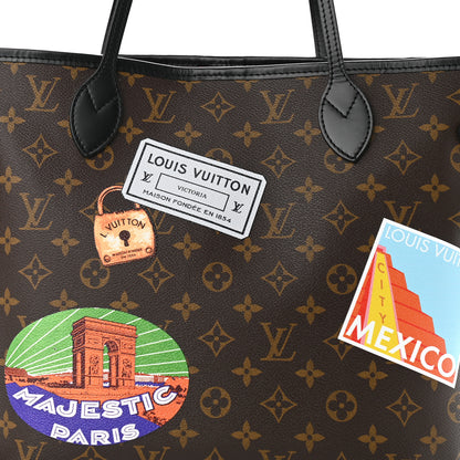 Louis Vuitton Monogram My LV World Tour Neverfull MM 7 of 9