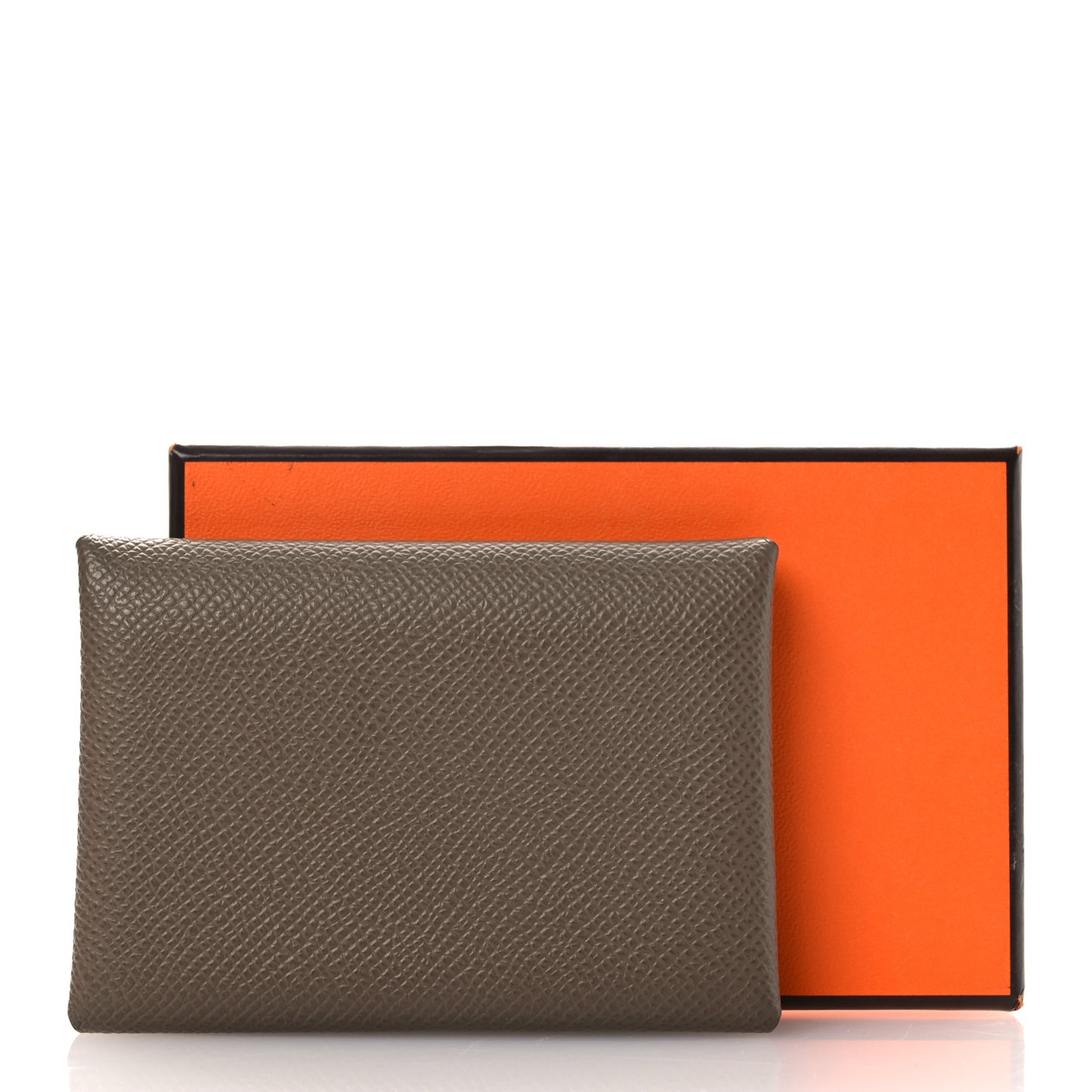 Epsom Calvi Duo Card Case Etoupe