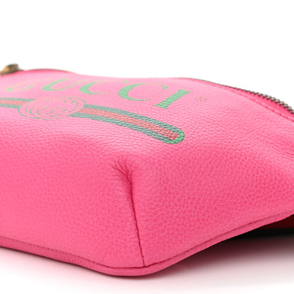 Gucci Grained Calfskin Small Logo Belt Bag Box Pink Green 10 of 10