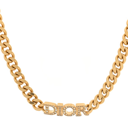 Christian Dior Metal Crystal Dio(r)evolution Choker Gold 1 of 4