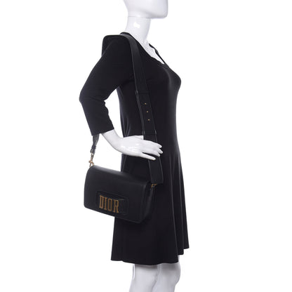 Christian Dior Grained Calfskin Dio(r)evolution Flap Bag Black 2 of 10