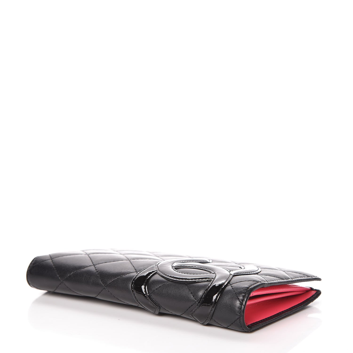 Chanel Calfskin Quilted Cambon Yen Wallet Black 4 of 12