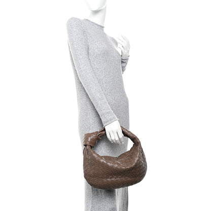 Bottega Veneta Nappa Intrecciato Teen Jodie Hobo Dark Taupe 2 of 10