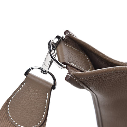Hermes Taurillon Clemence Evelyne III PM Etoupe 10 of 13