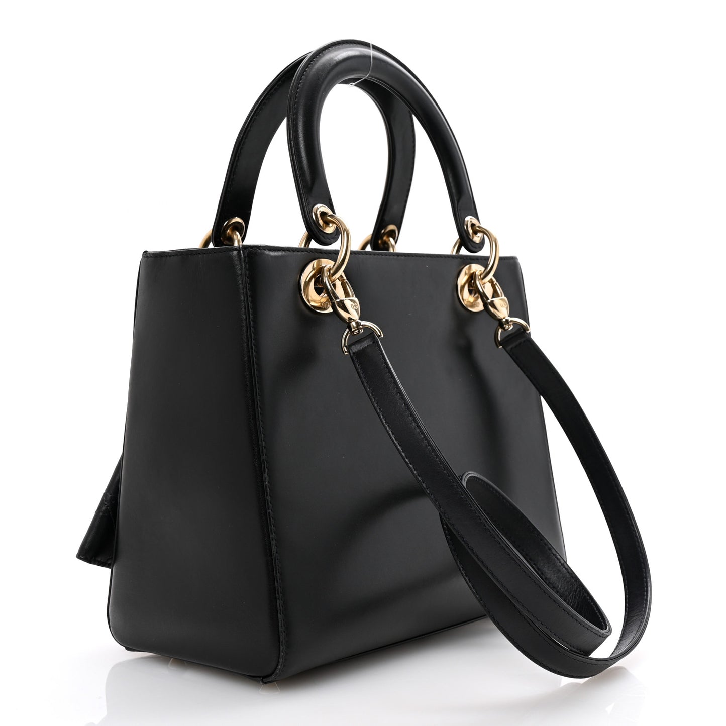 Calfskin Pockets Medium Lady Dior Blue